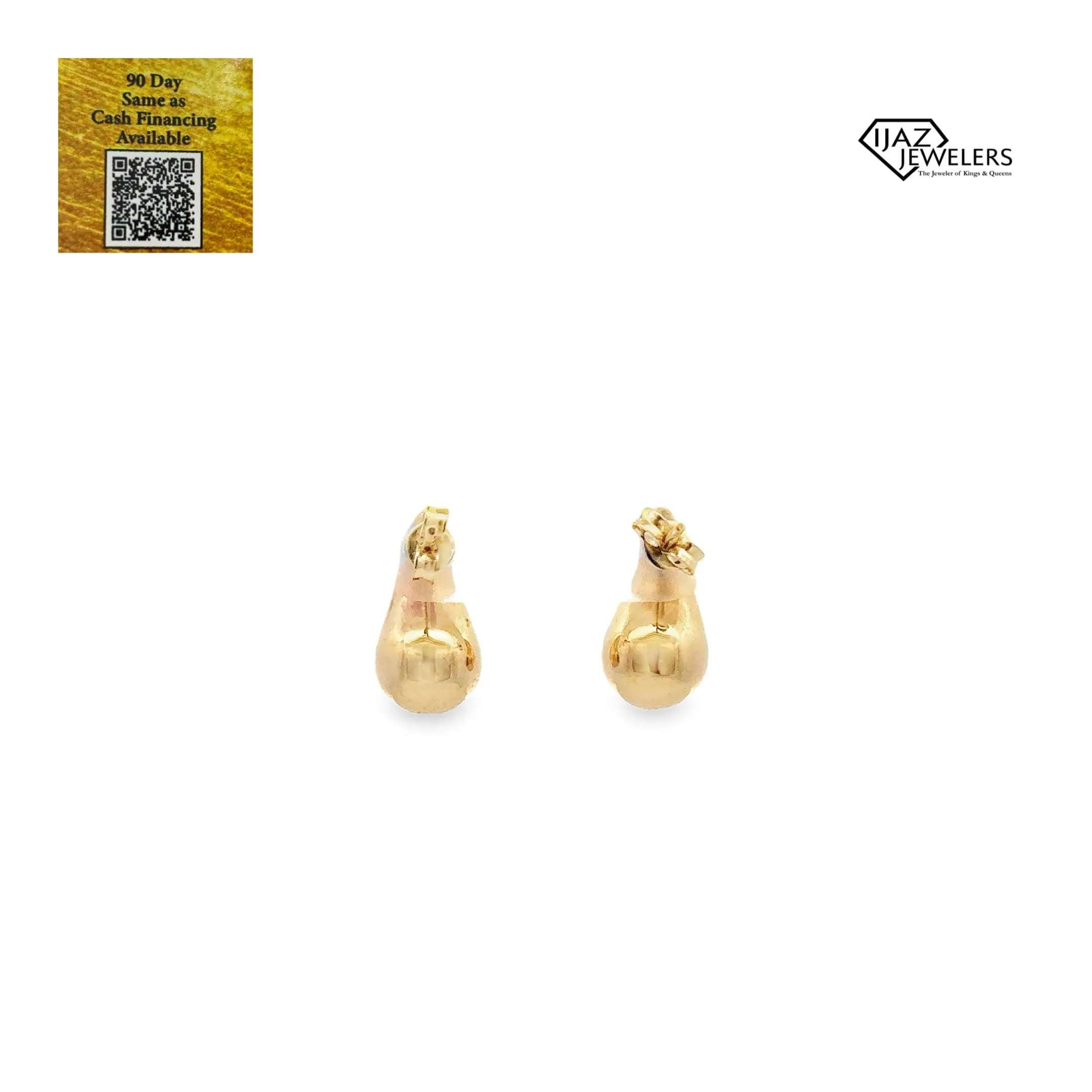 10K Gold Small Tear Drop Earrings