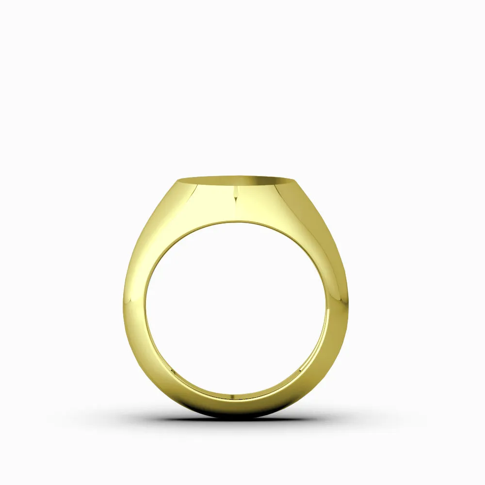 10k Yellow Gold Male Pinky Ring Jewelry Gift for Father