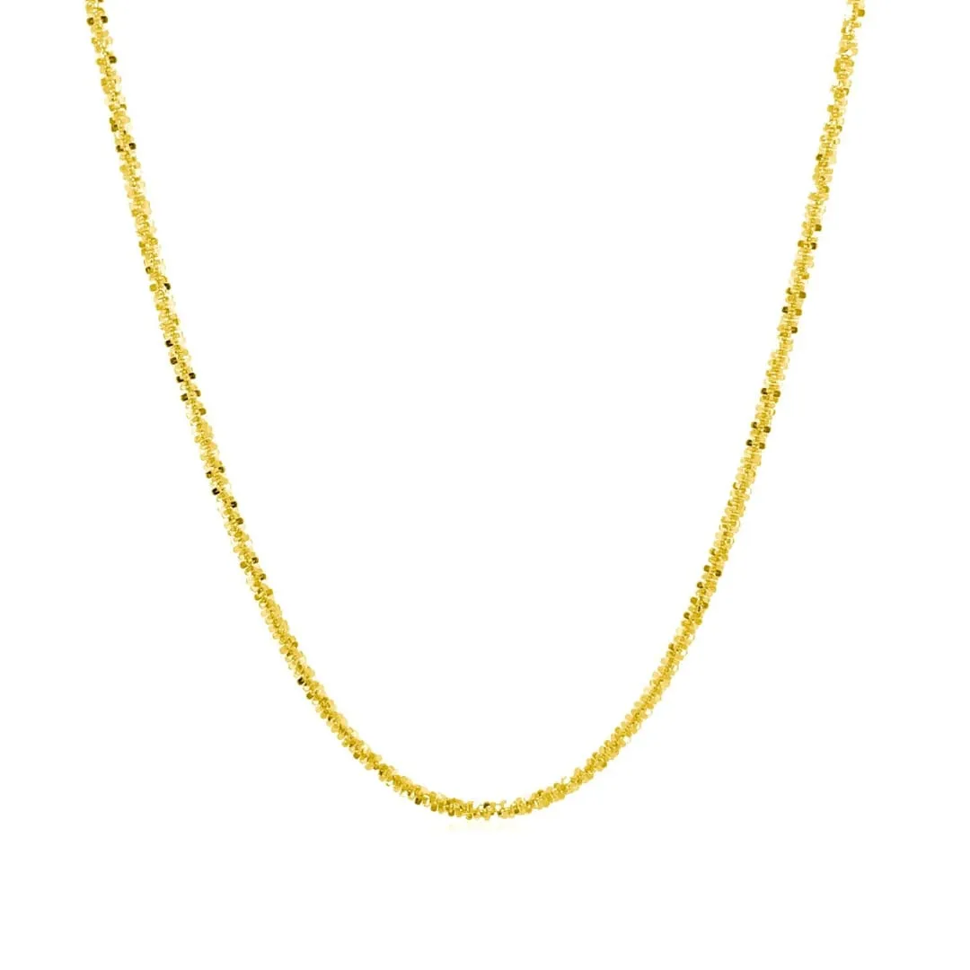 10k Yellow Gold Sparkle Chain 1.5mm