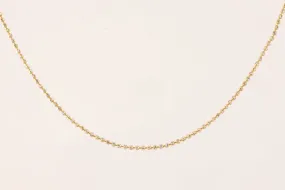 18'' 14k Two Tone Gold Beaded Chain (6.32g.)