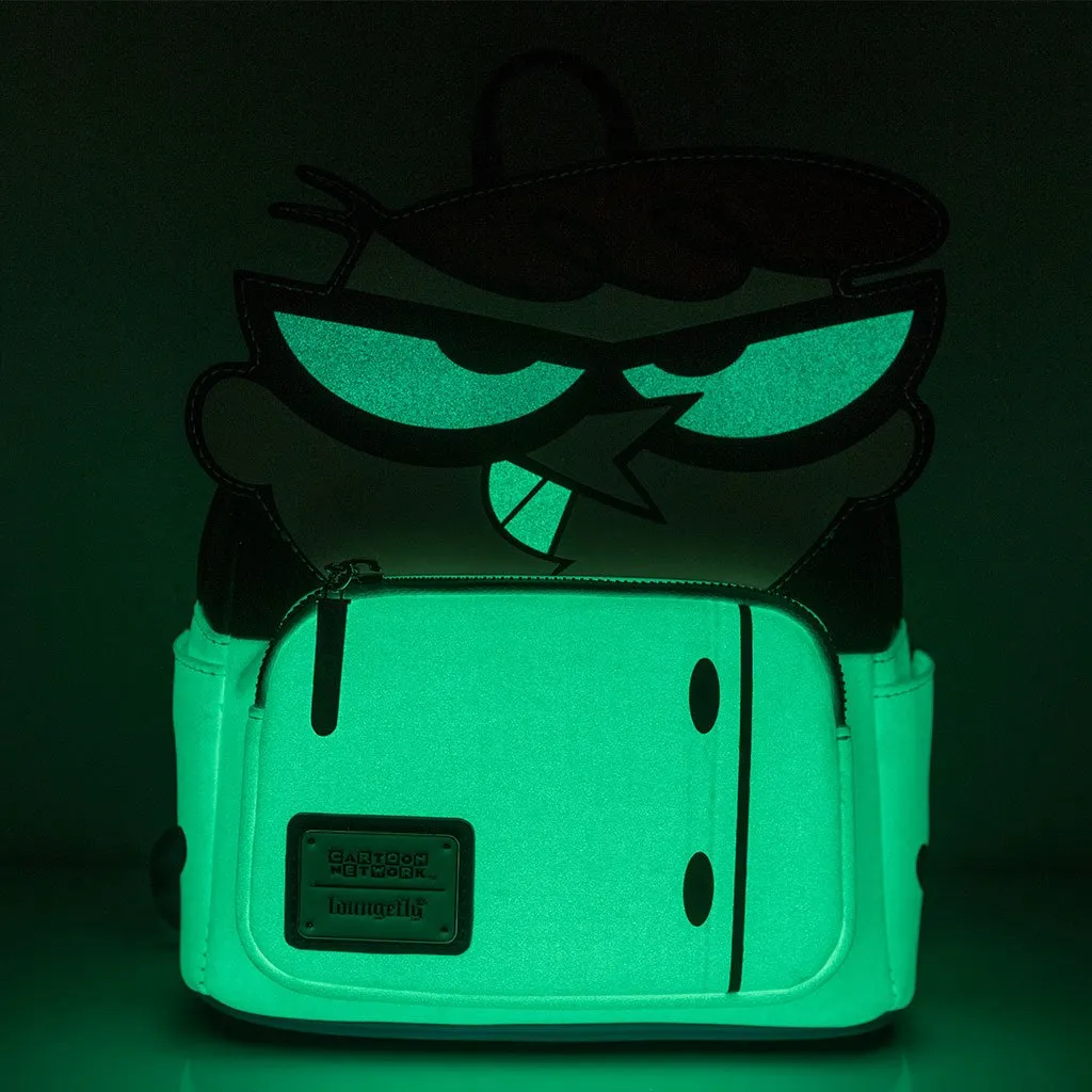 707 Street Exclusive - Loungefly Cartoon Network Dexter Glow in the Dark Cosplay Mini Backpack