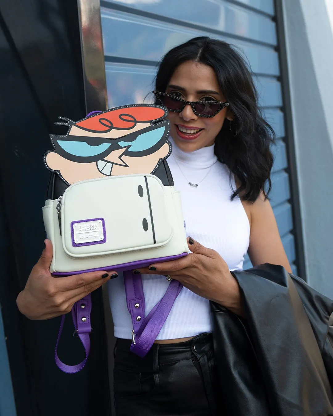 707 Street Exclusive - Loungefly Cartoon Network Dexter Glow in the Dark Cosplay Mini Backpack