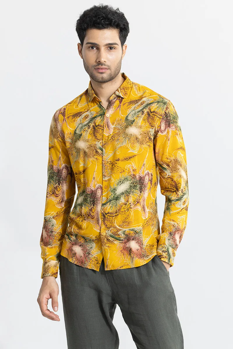 Abstract Ambiance Yellow Shirt