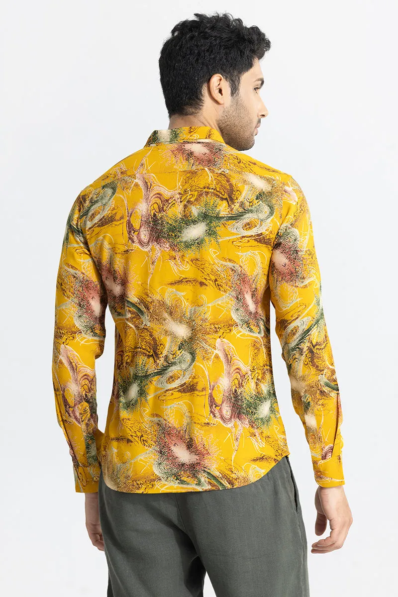 Abstract Ambiance Yellow Shirt