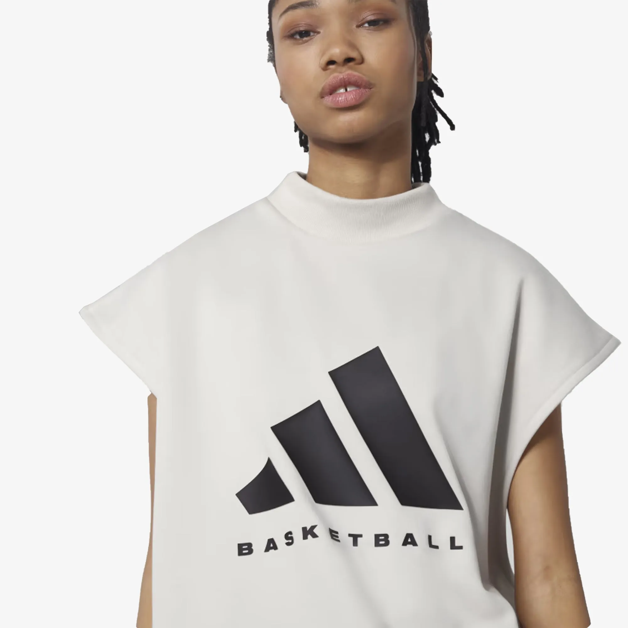 Adidas Originals | BASKETBALL SLEEVELESS SWEATSHIRT (GENDER NEUTRAL)  { TALC