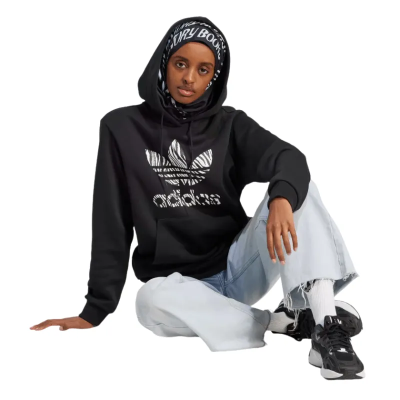 adidas ZEBRA ANIMAL PRINT INFILL HOODIE - Women's