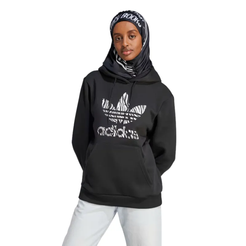 adidas ZEBRA ANIMAL PRINT INFILL HOODIE - Women's