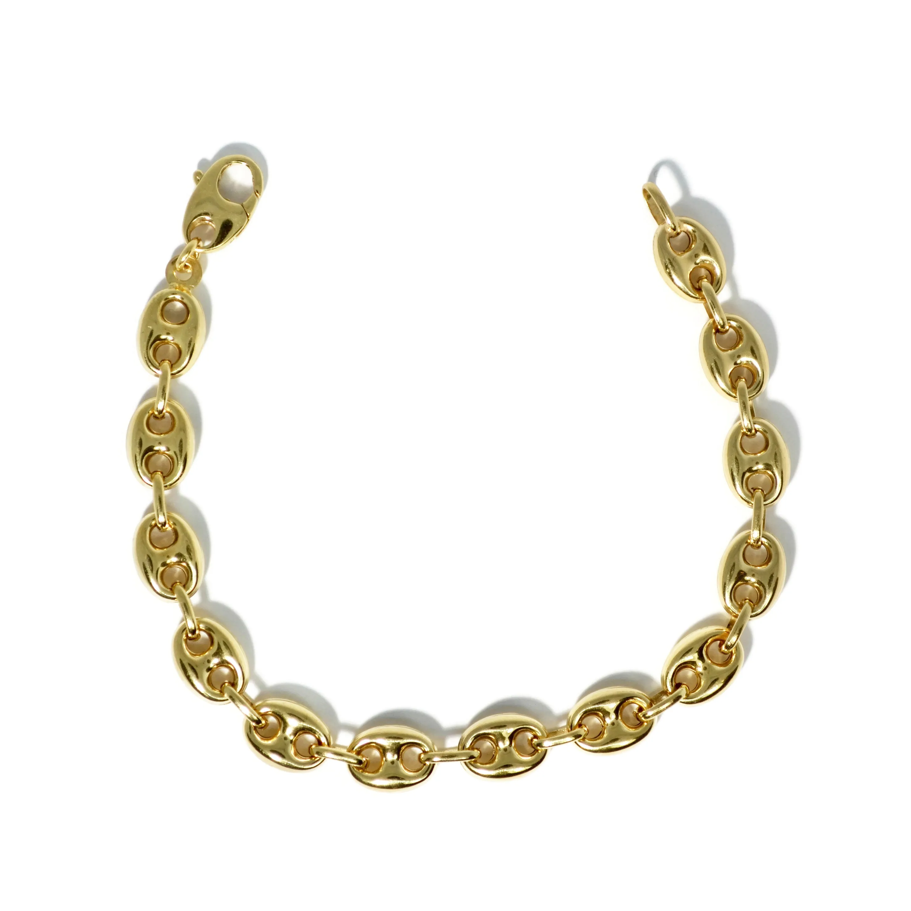 AFJ Gold Collection - Anchor Link Bracelet, Yellow Gold