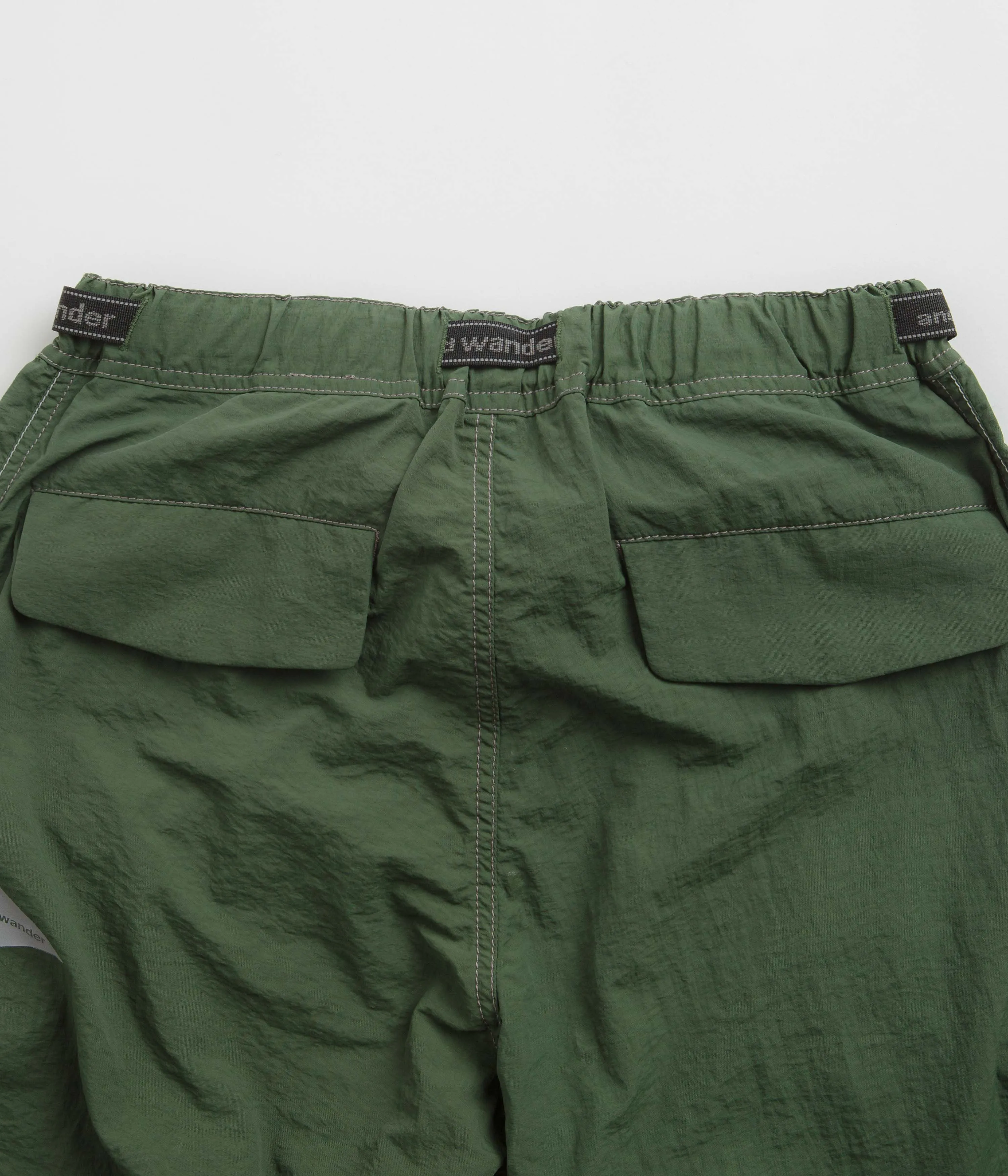 and wander Ny Taffeta Hiker 2Way Pants - Dark Green