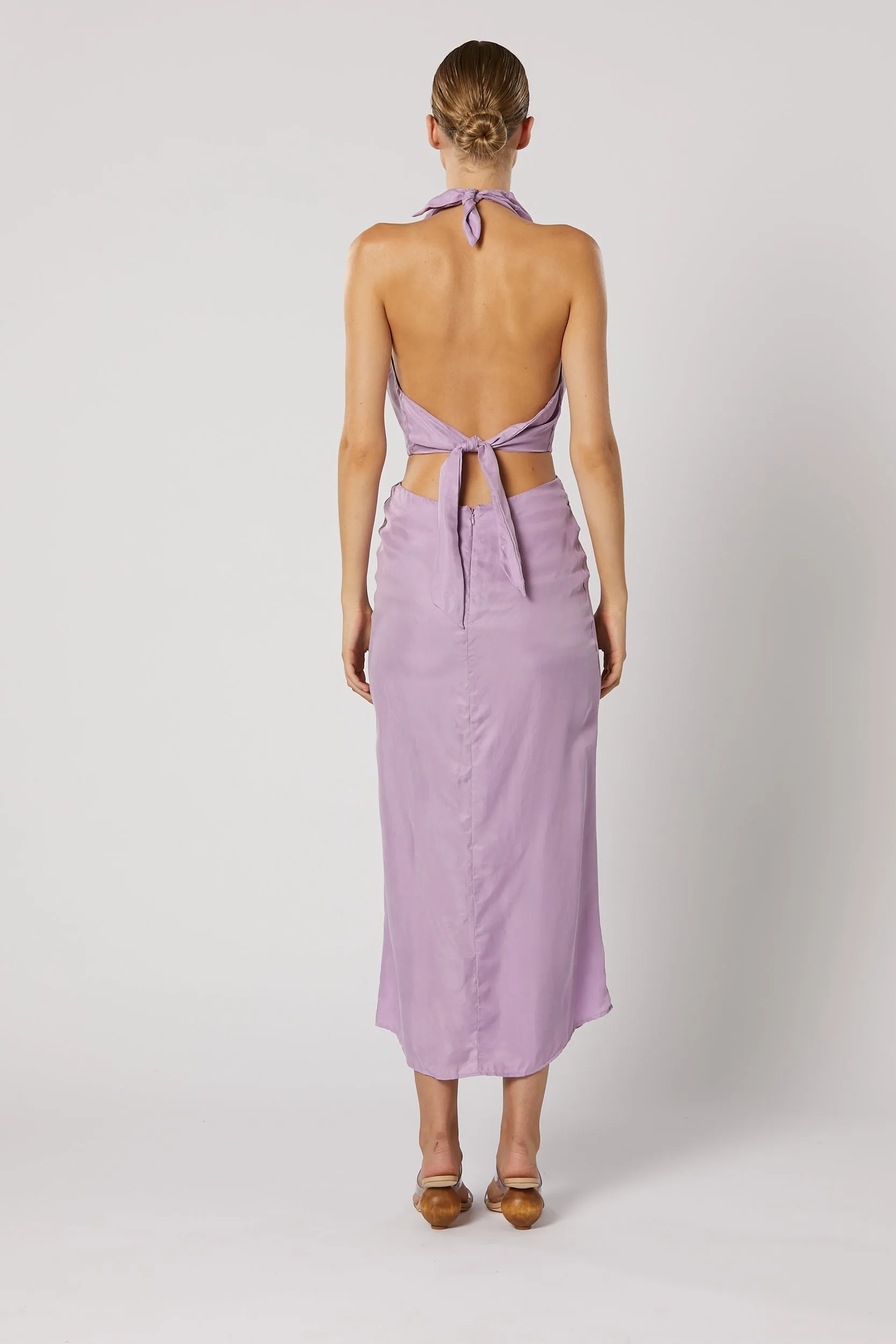 Avery Cowl Dress - Lilac