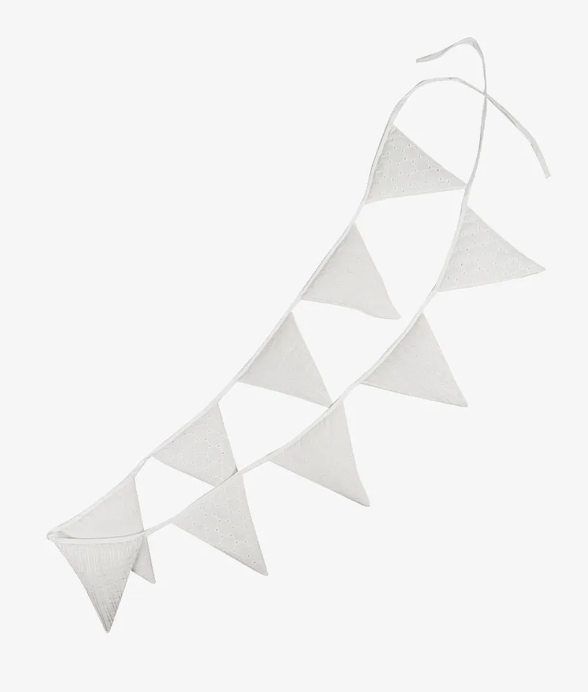 Baby Nursery Bunting - Classic White Theme