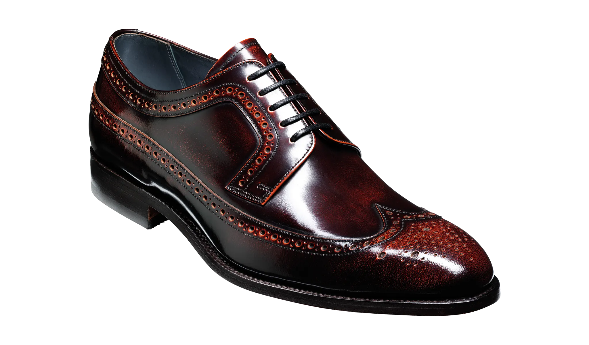 Barker Woodbridge Classic Oxford brogue - Brandy High-Shine