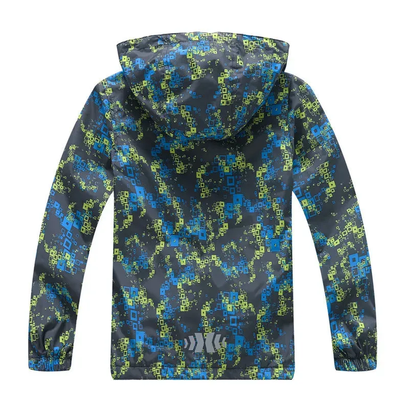 Boys 2024 Spring Camouflage Windproof Jacket