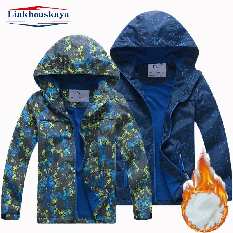 Boys 2024 Spring Camouflage Windproof Jacket