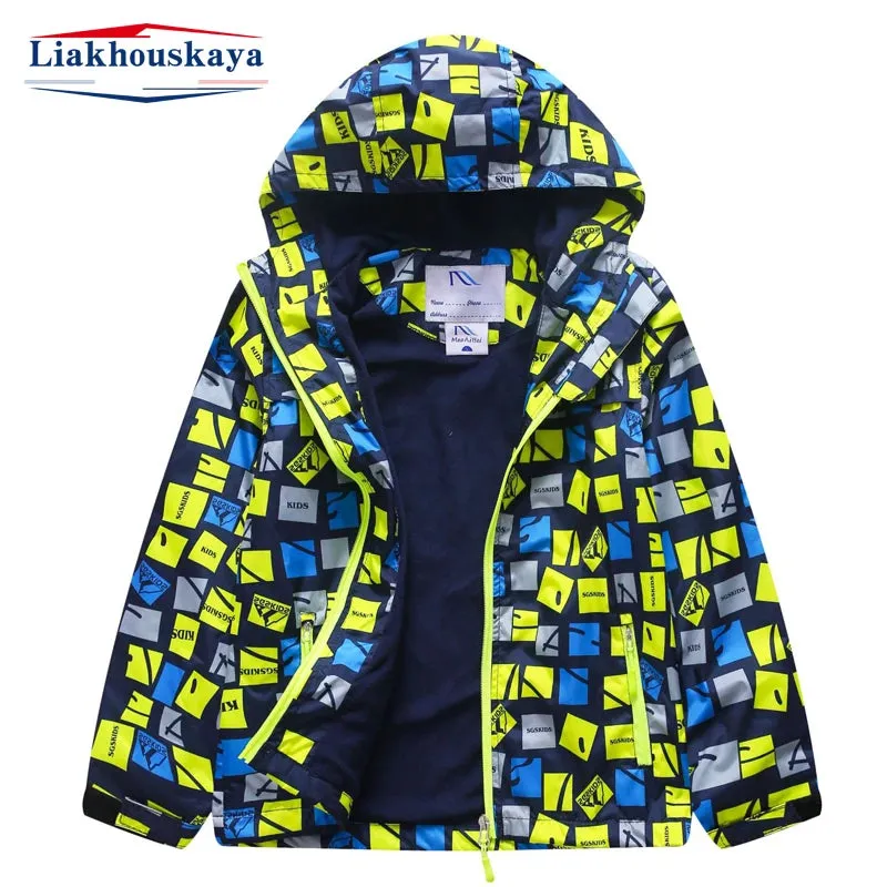 Boys 2024 Spring Camouflage Windproof Jacket