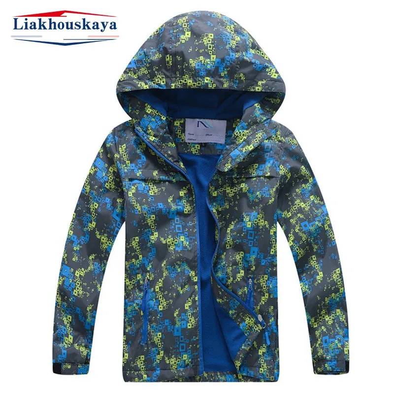 Boys 2024 Spring Camouflage Windproof Jacket