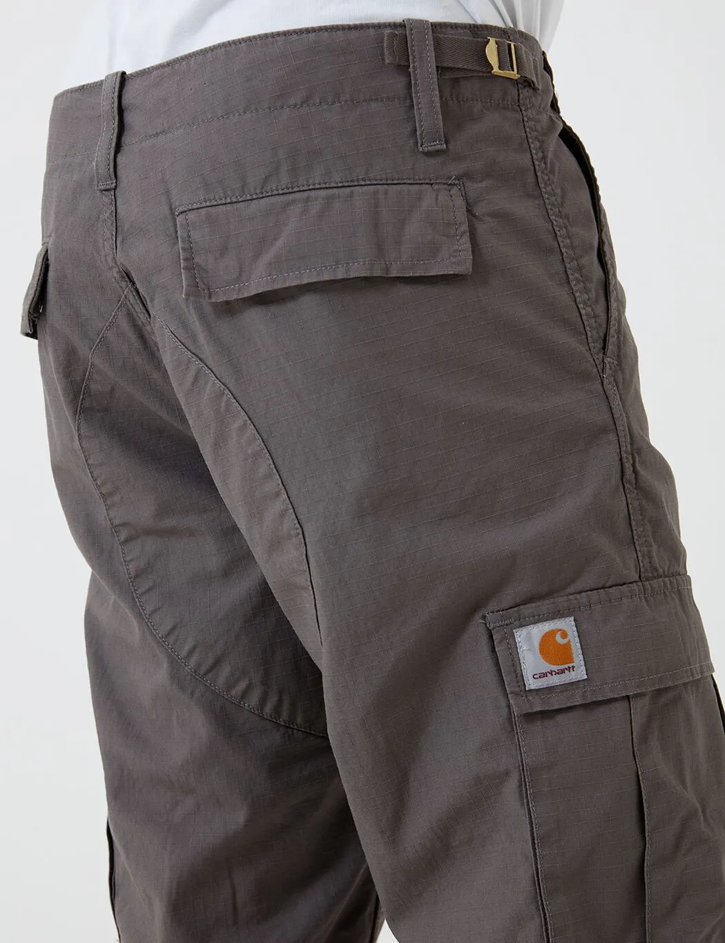 Carhartt-WIP Aviation Cargo Pant (Ripstop) - Air Force Grey Rinsed