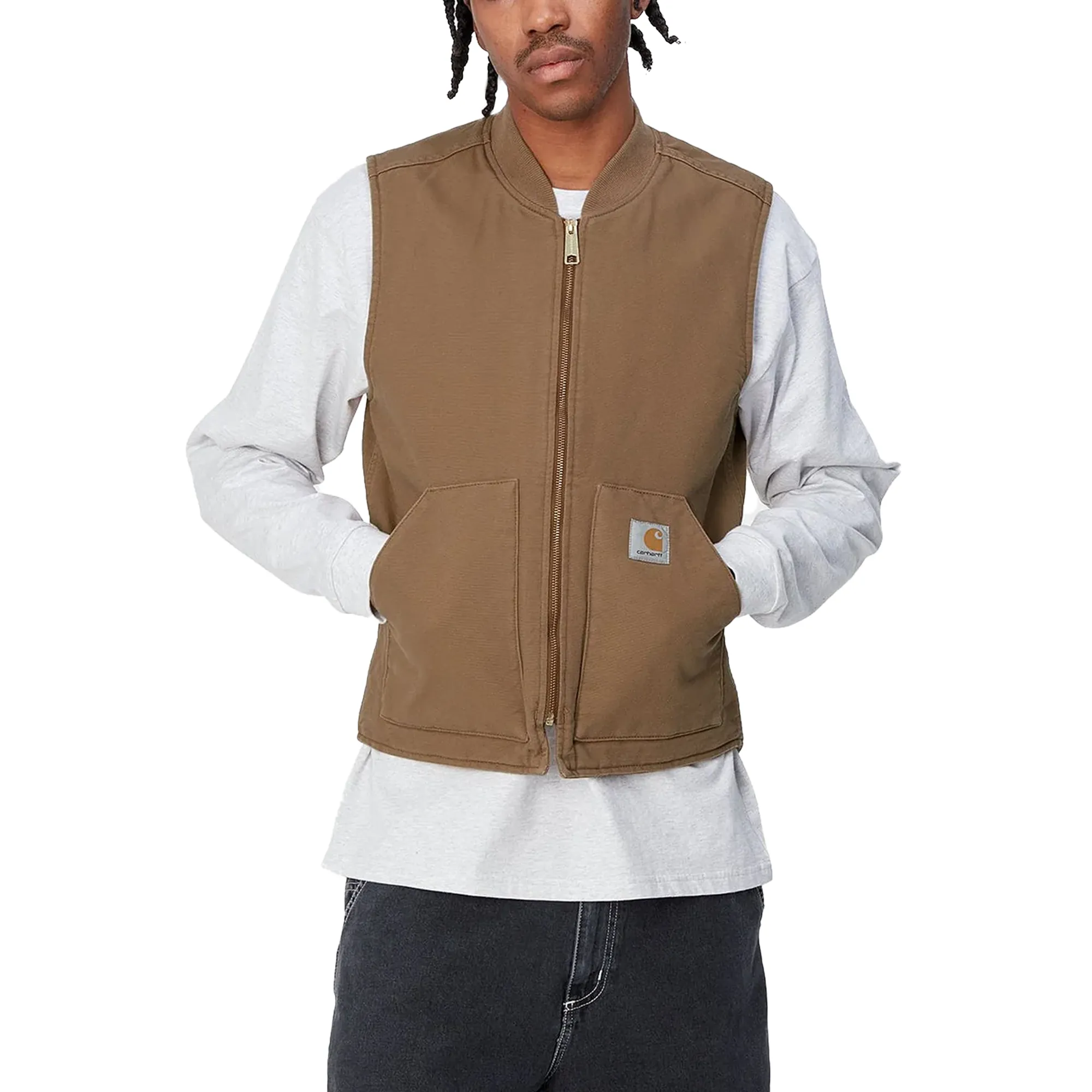 Carhartt WIP Classic Vest Hamilton Brown Rinsed