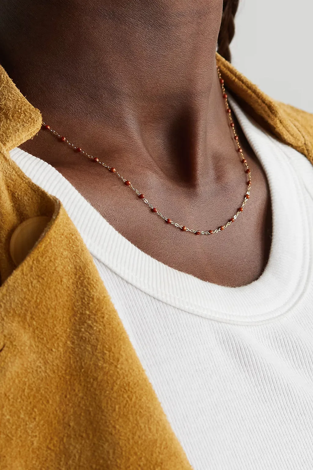 CLASSIC 16" GIGI NECKLACE IN RUST