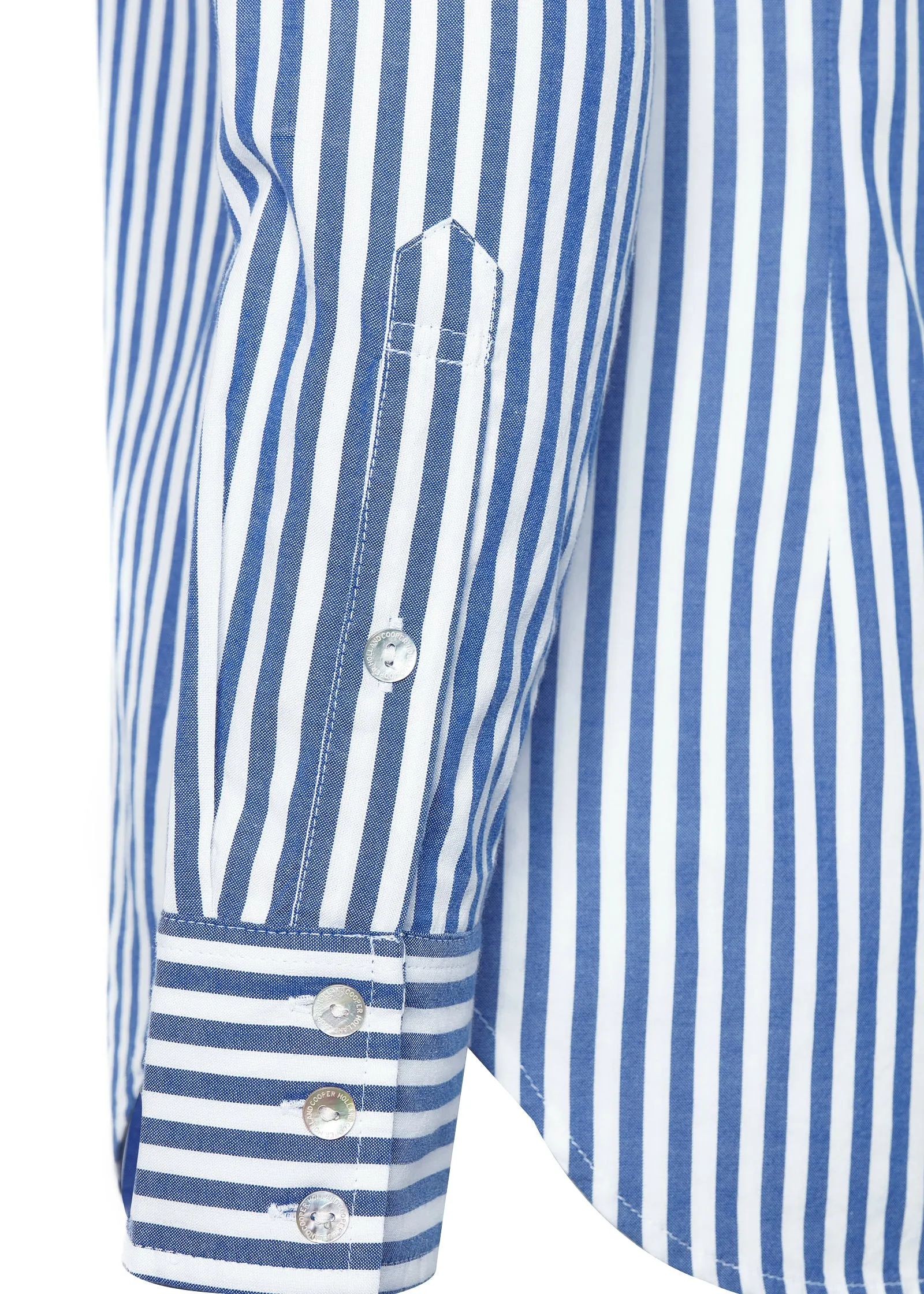 Classic Button Down Shirt (Navy Stripe)