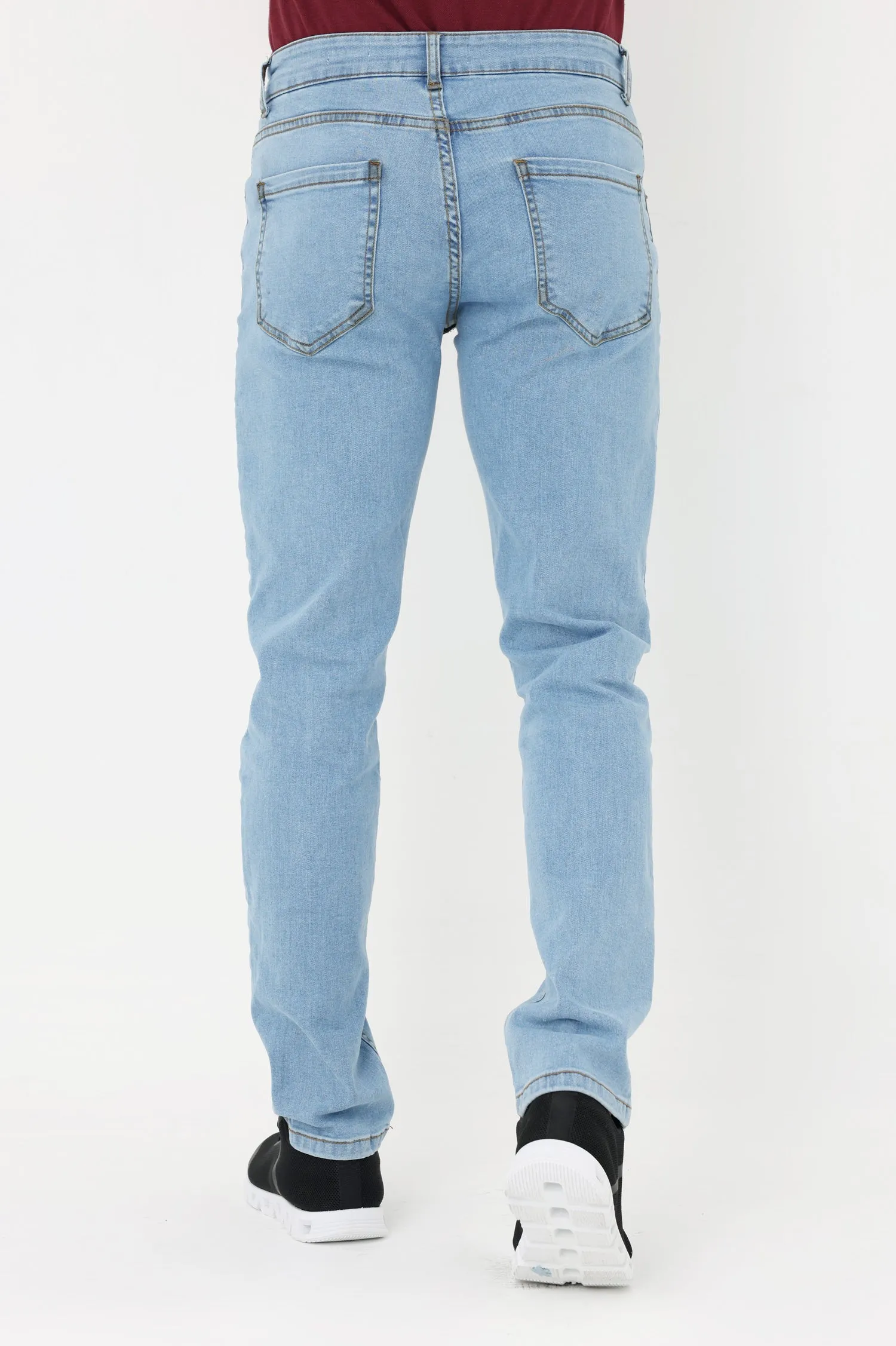 CLASSIC FIT MEN'S JEANS-SKY-BLUE