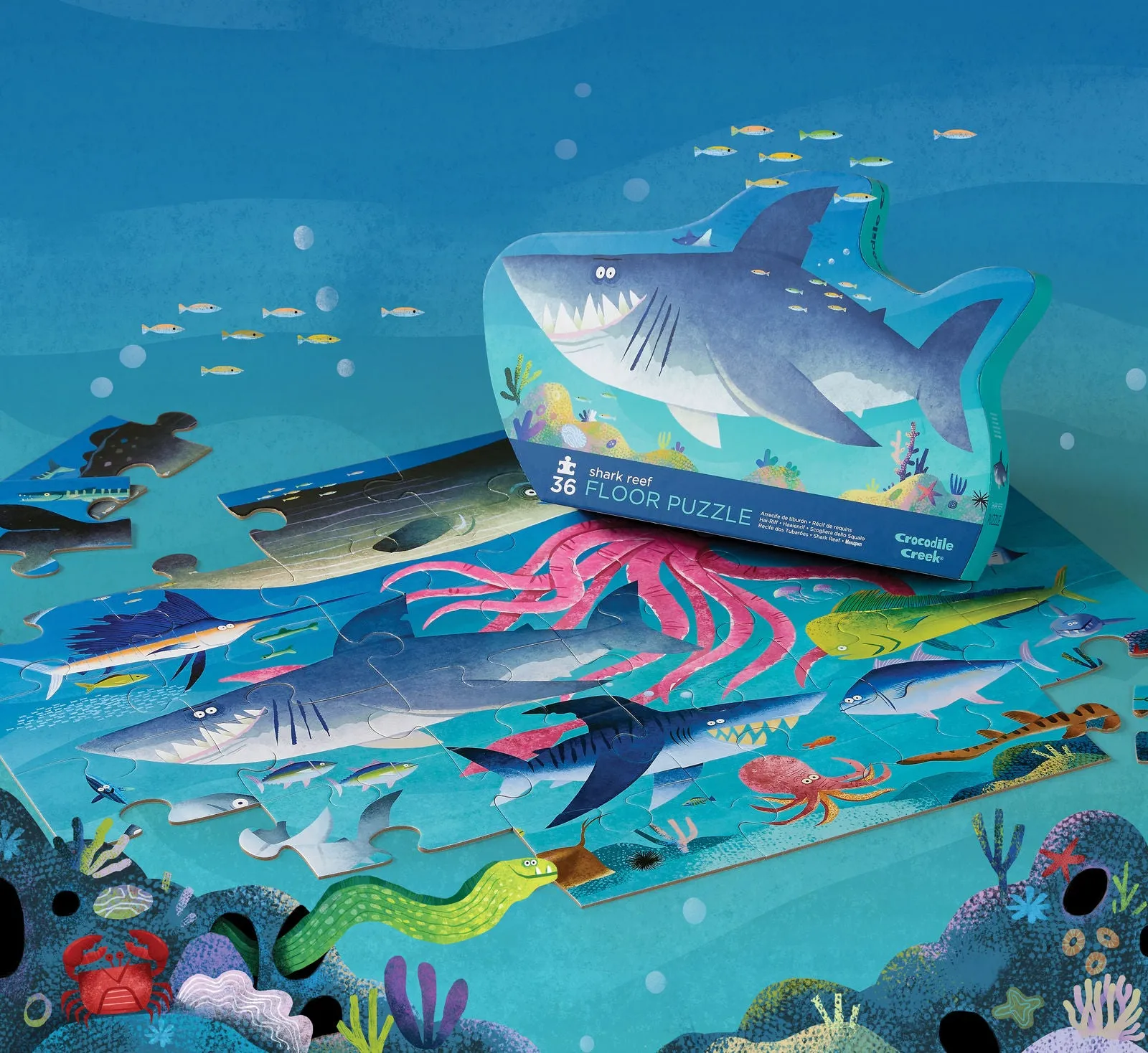 Classic Floor Puzzle 36 Piece - Shark Reef