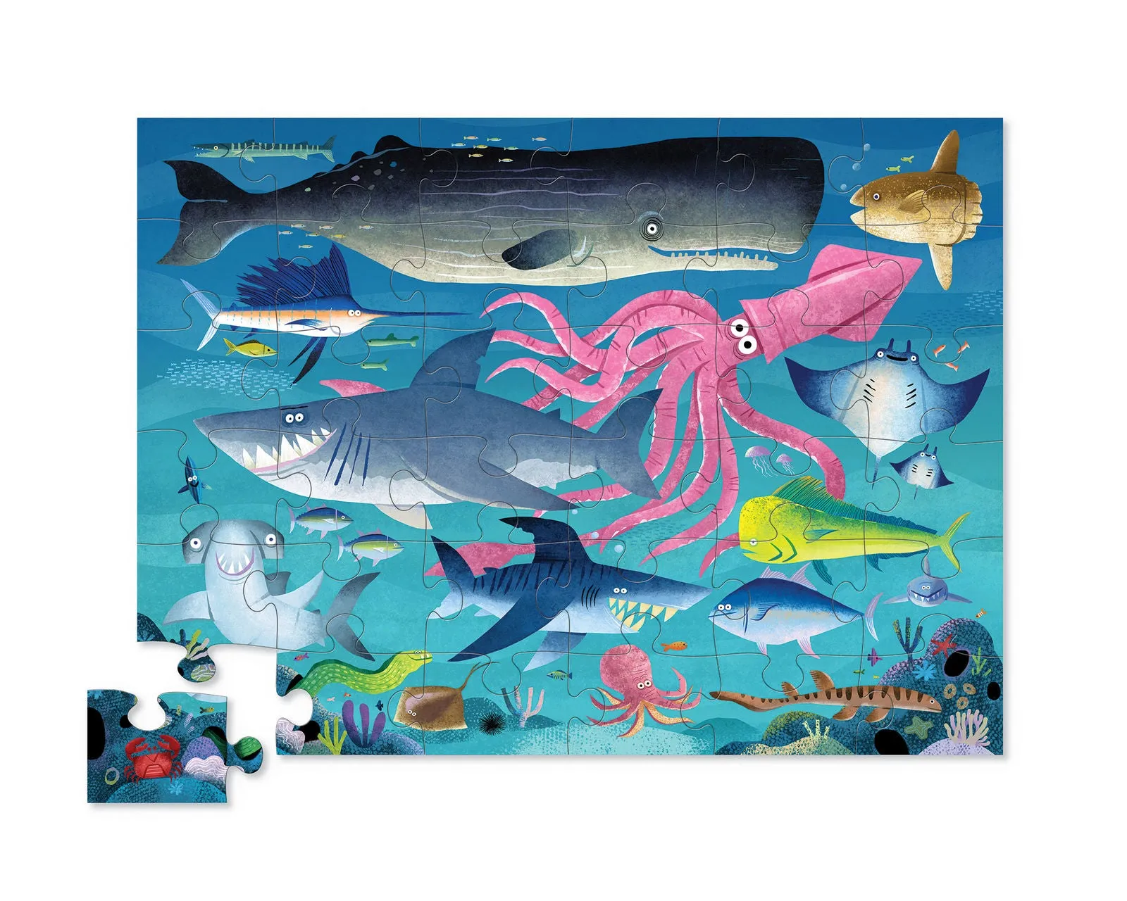 Classic Floor Puzzle 36 Piece - Shark Reef