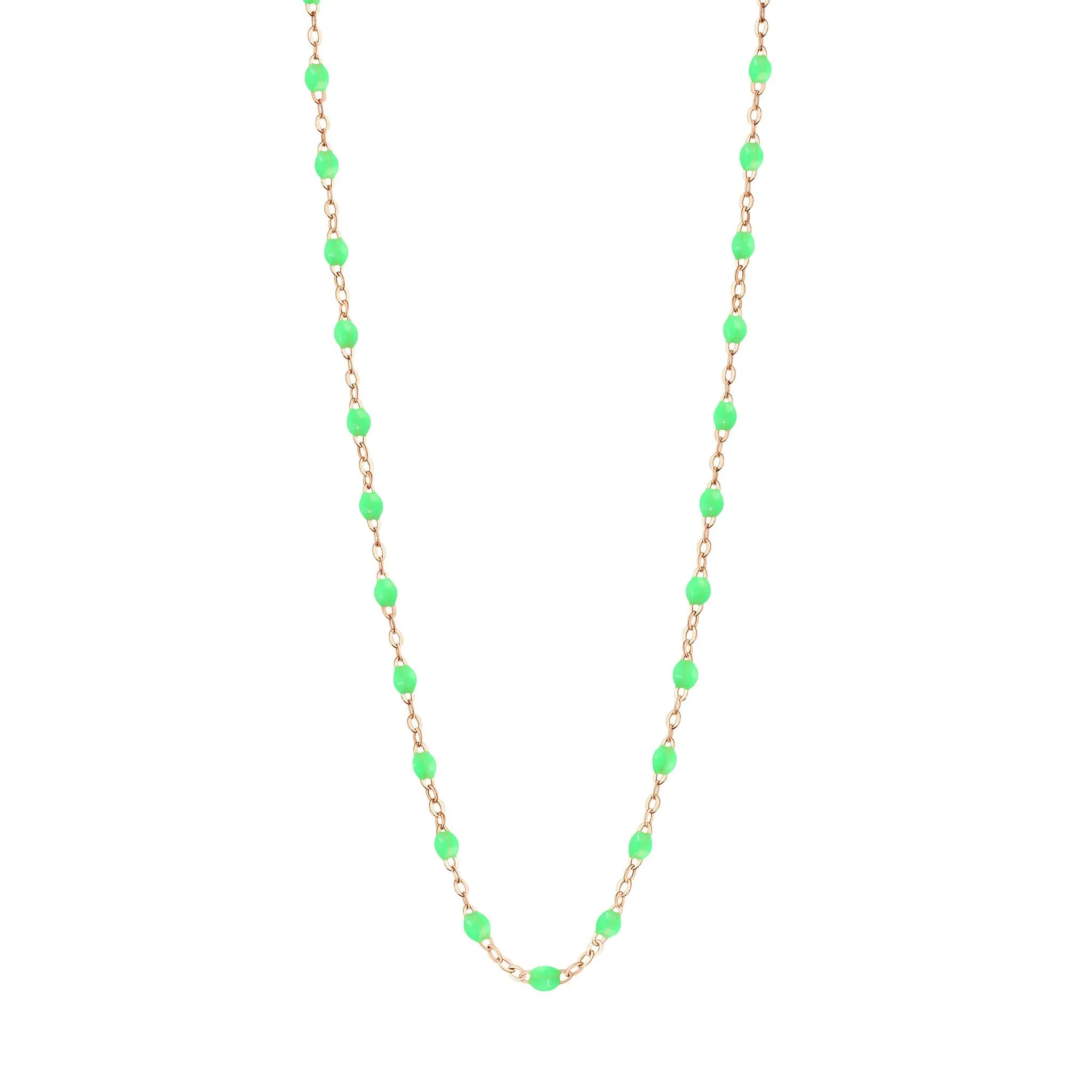 Classic Gigi Neon necklace, Rose Gold, 19.7"