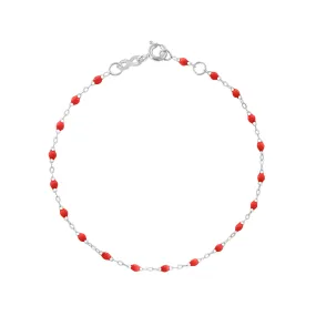 Classic Gigi Poppy bracelet, White Gold, 6.7"