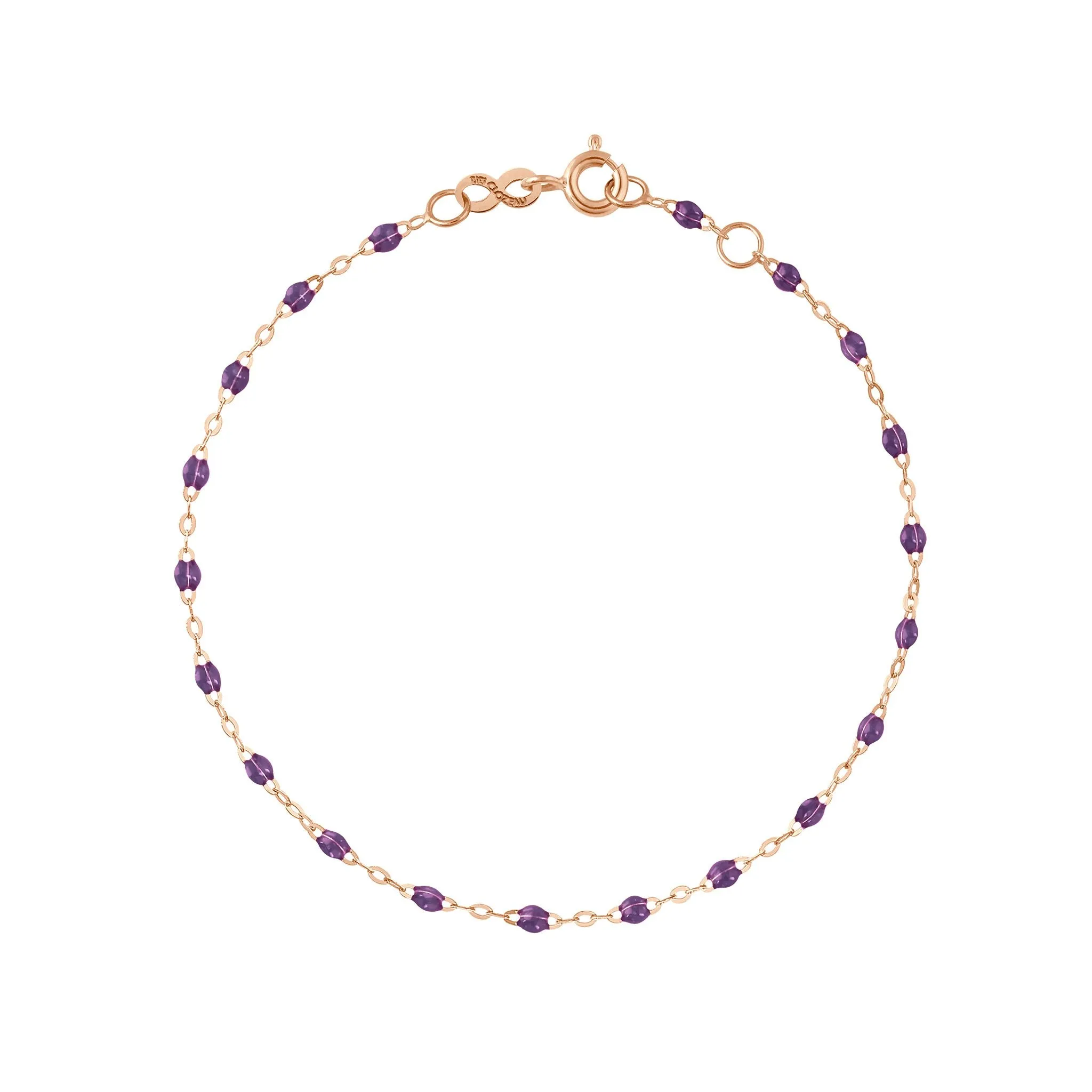 Classic Gigi Violet bracelet, Rose Gold, 5.9"