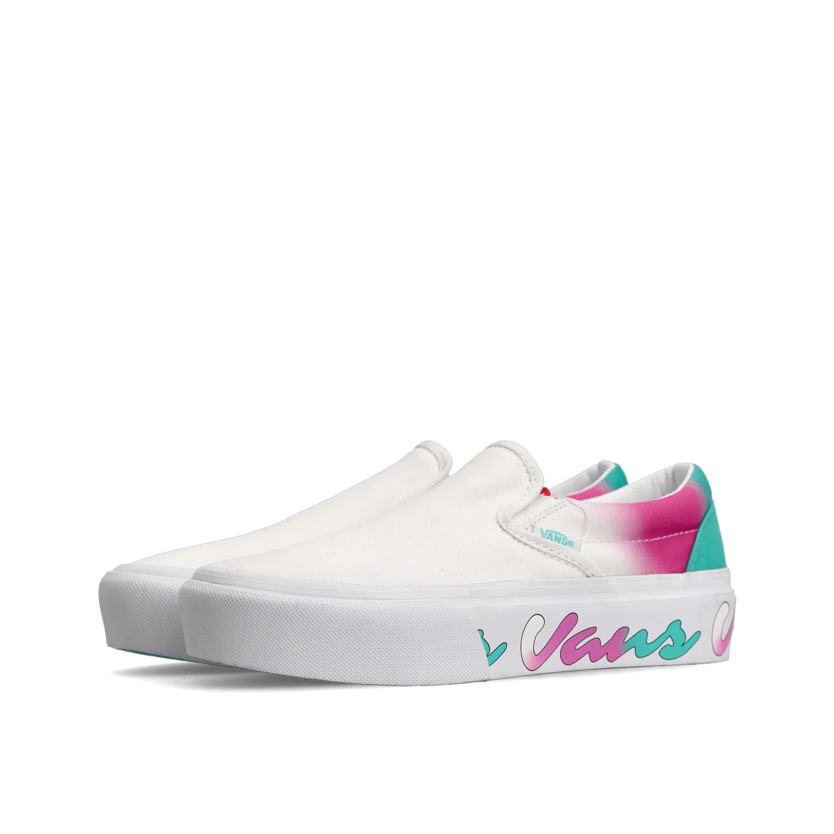 Classic Slip On - (Spring Fade) White/True