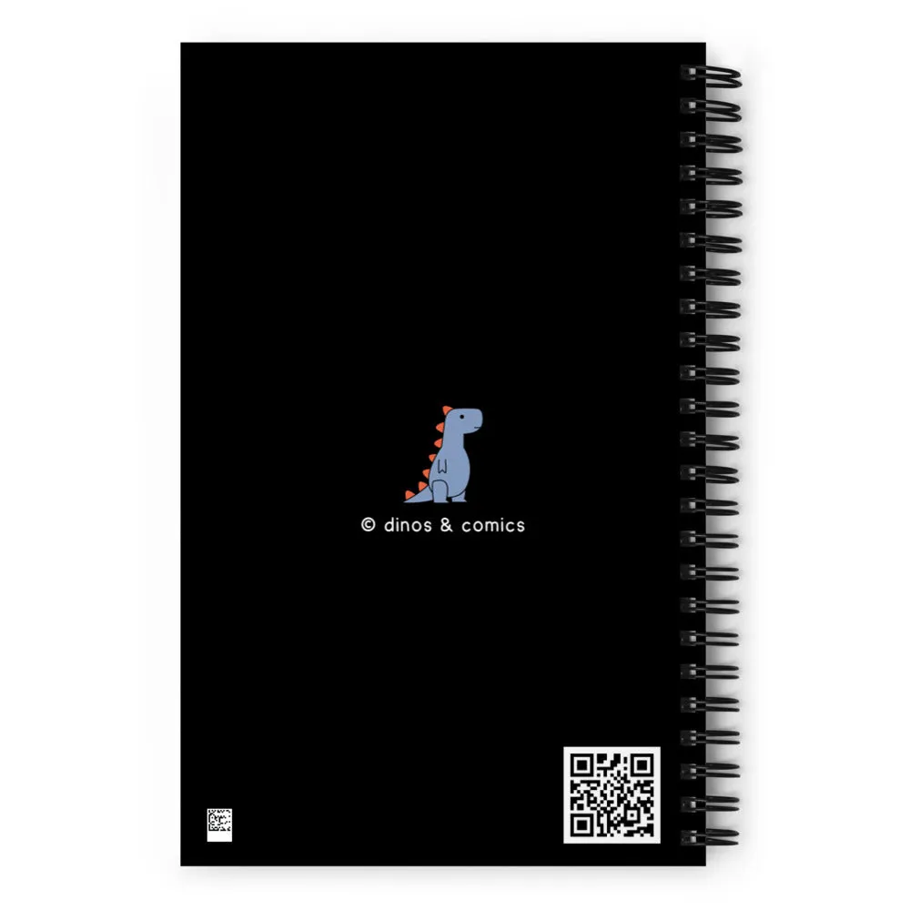 Classic T-Rex | spiral notebook (black)