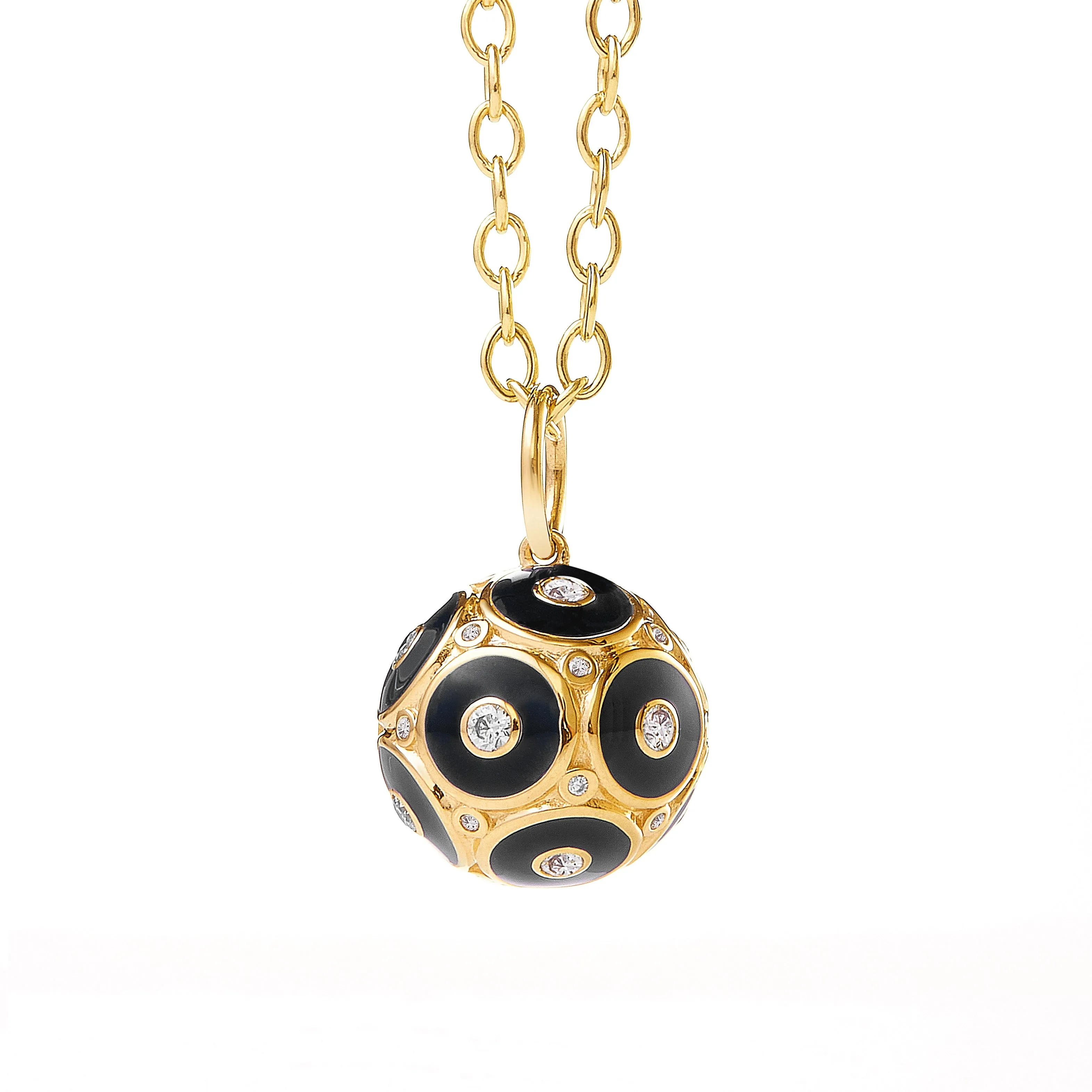 Cosmic Enamel Ball Pendant