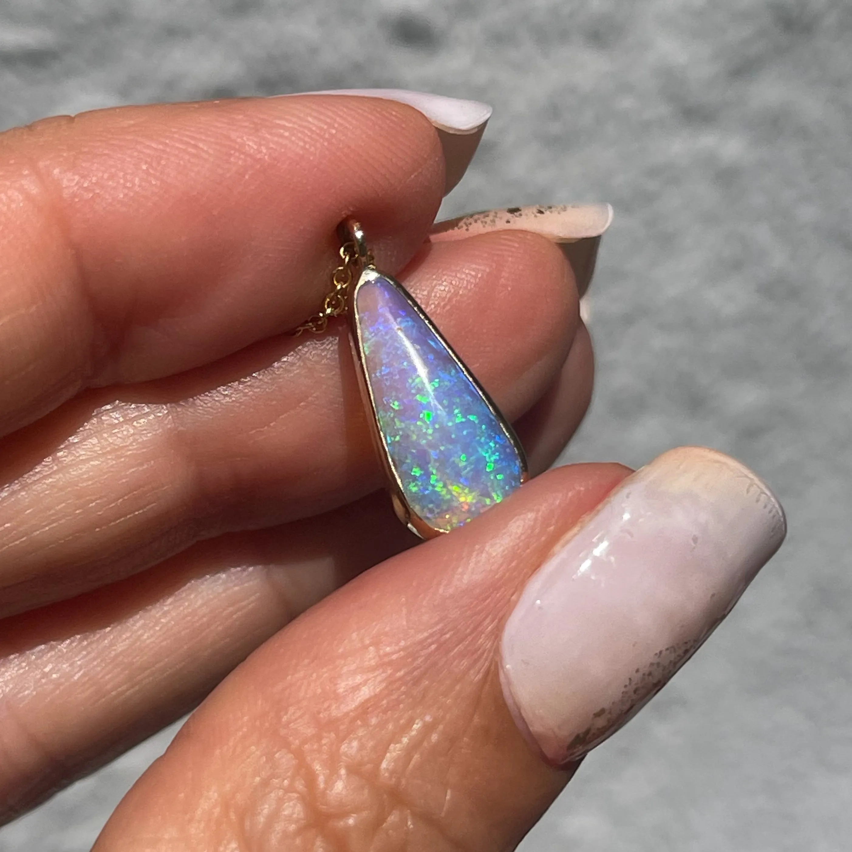 Dawn's Light Australian Opal Necklace