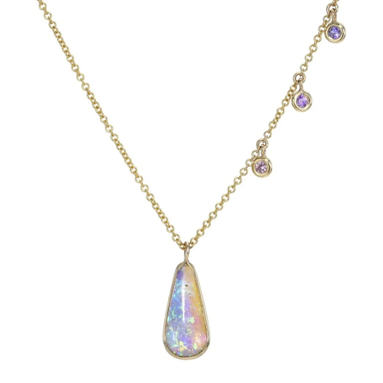 Dawn's Light Australian Opal Necklace