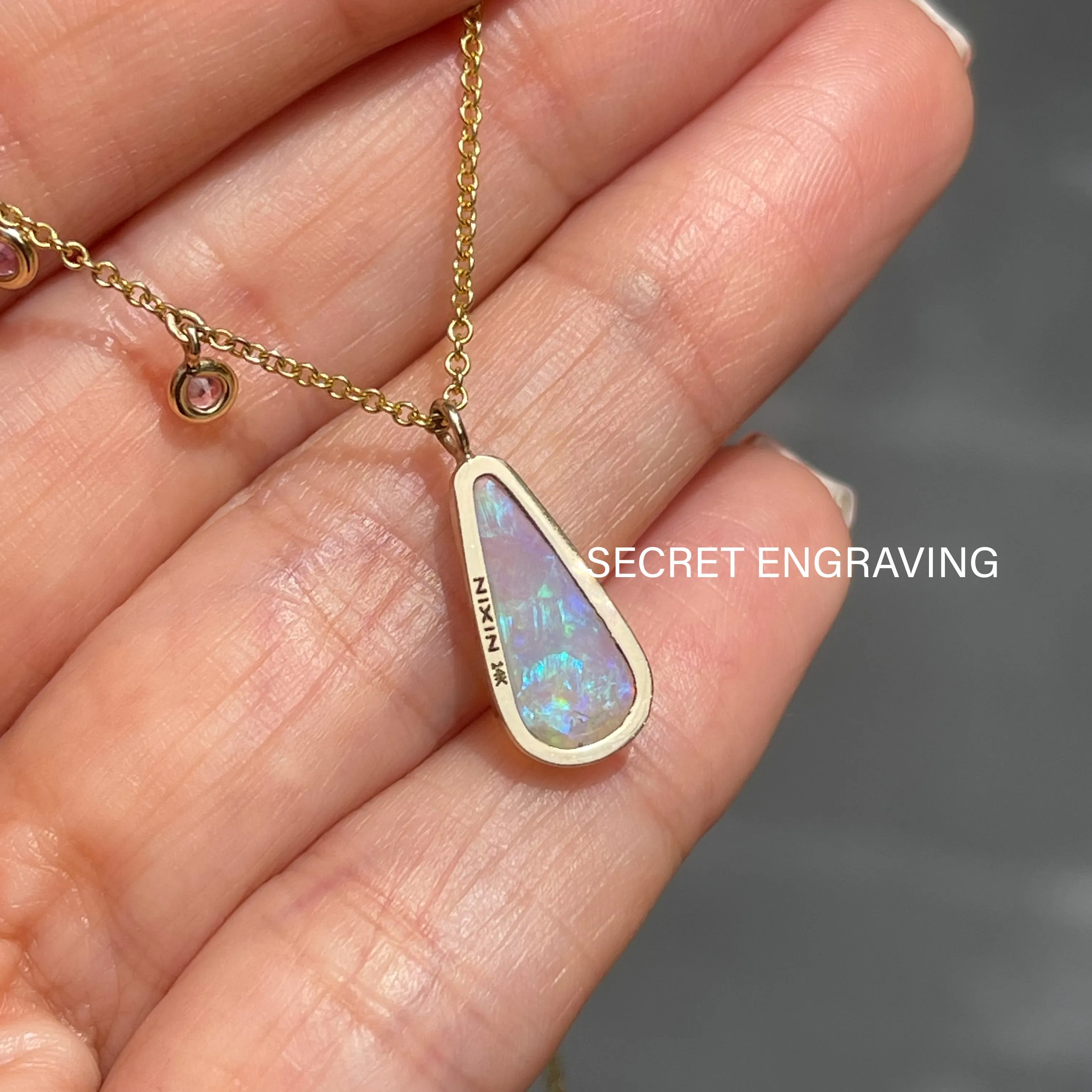 Dawn's Light Australian Opal Necklace