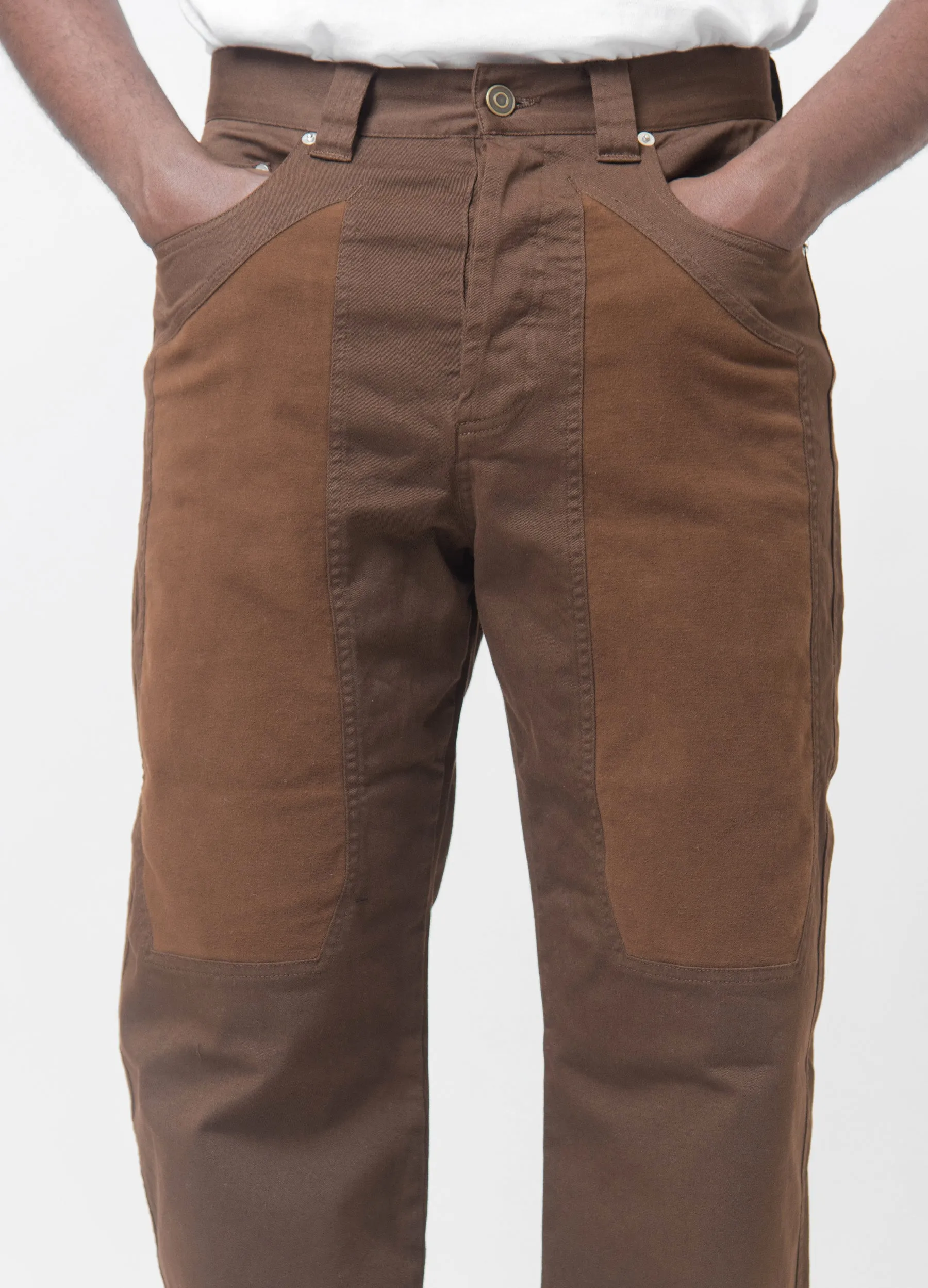 Denim Pants Brown