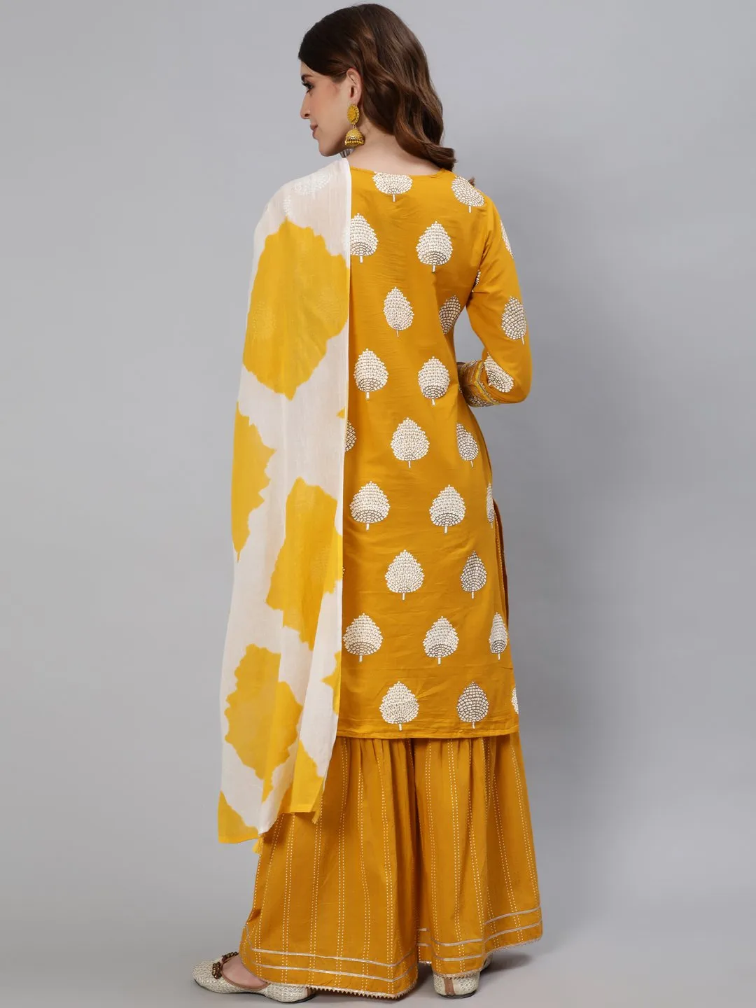 Designer Yellow Kurta Set