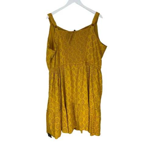 Dress Casual Maxi By Lane Bryant In Yellow, Size: 28