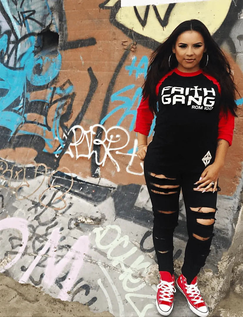 Faith Gang Baseball Tee (Red/Black)