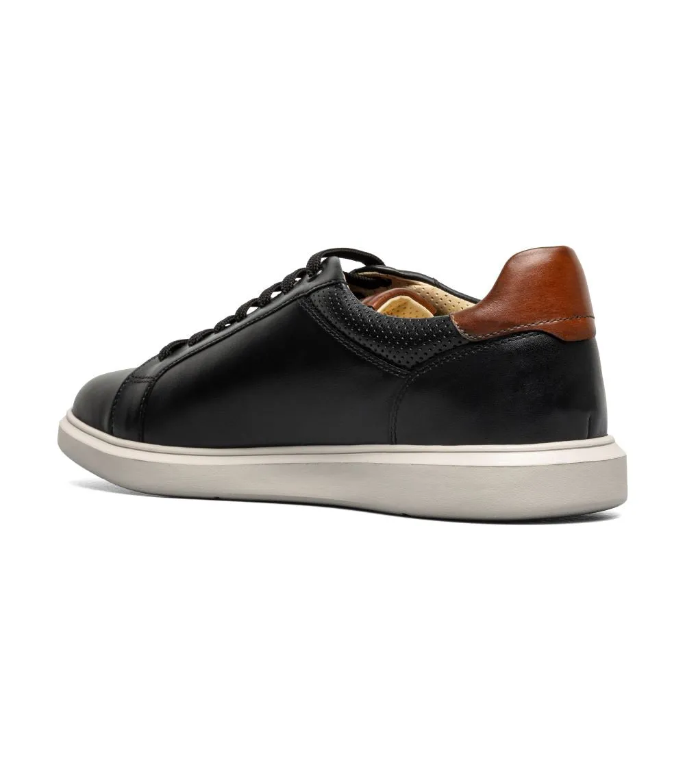 'Florsheim' Men's Social Lace To Toe Sneaker - Black / White