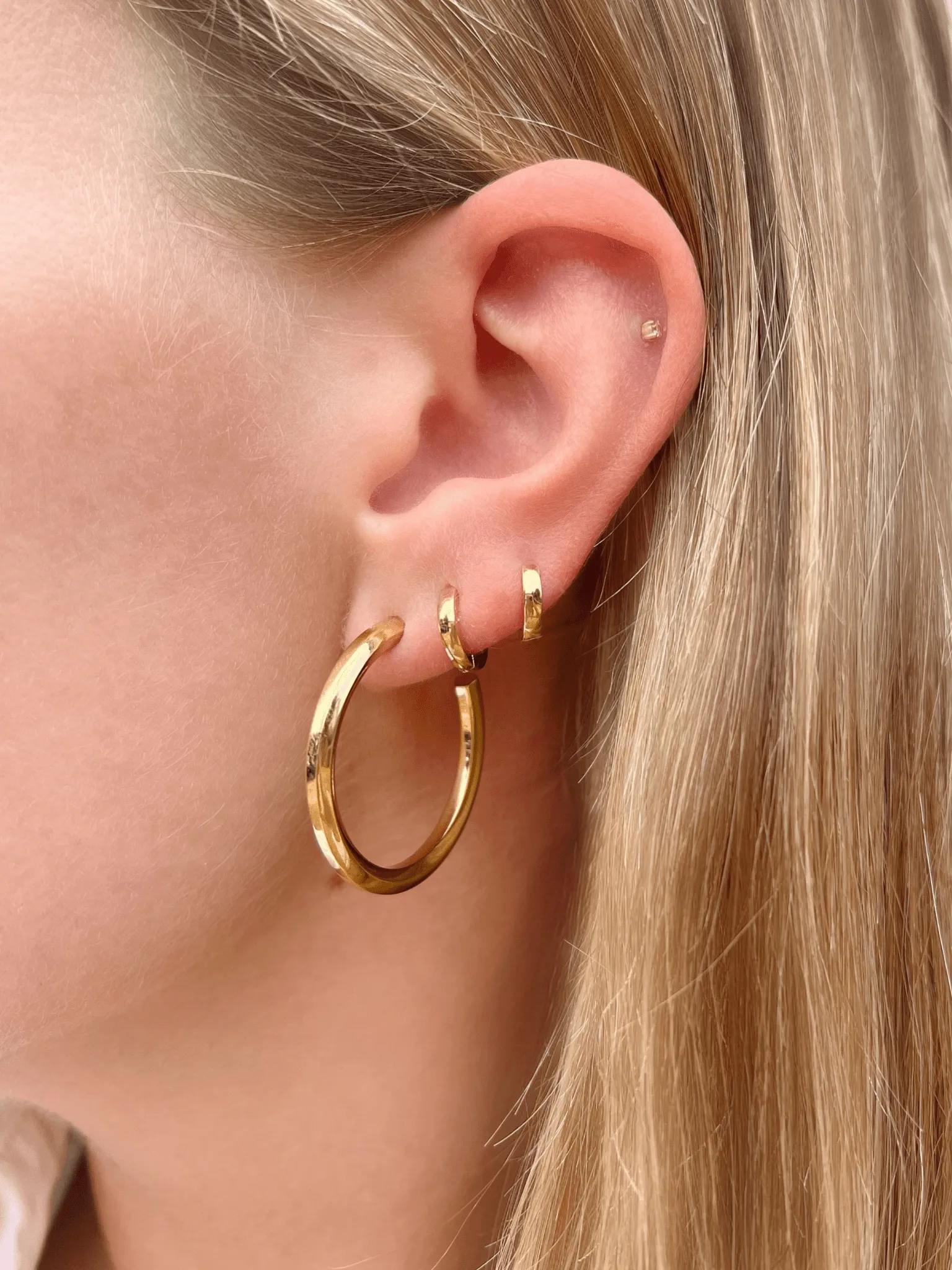 Gold Huggie Earrings