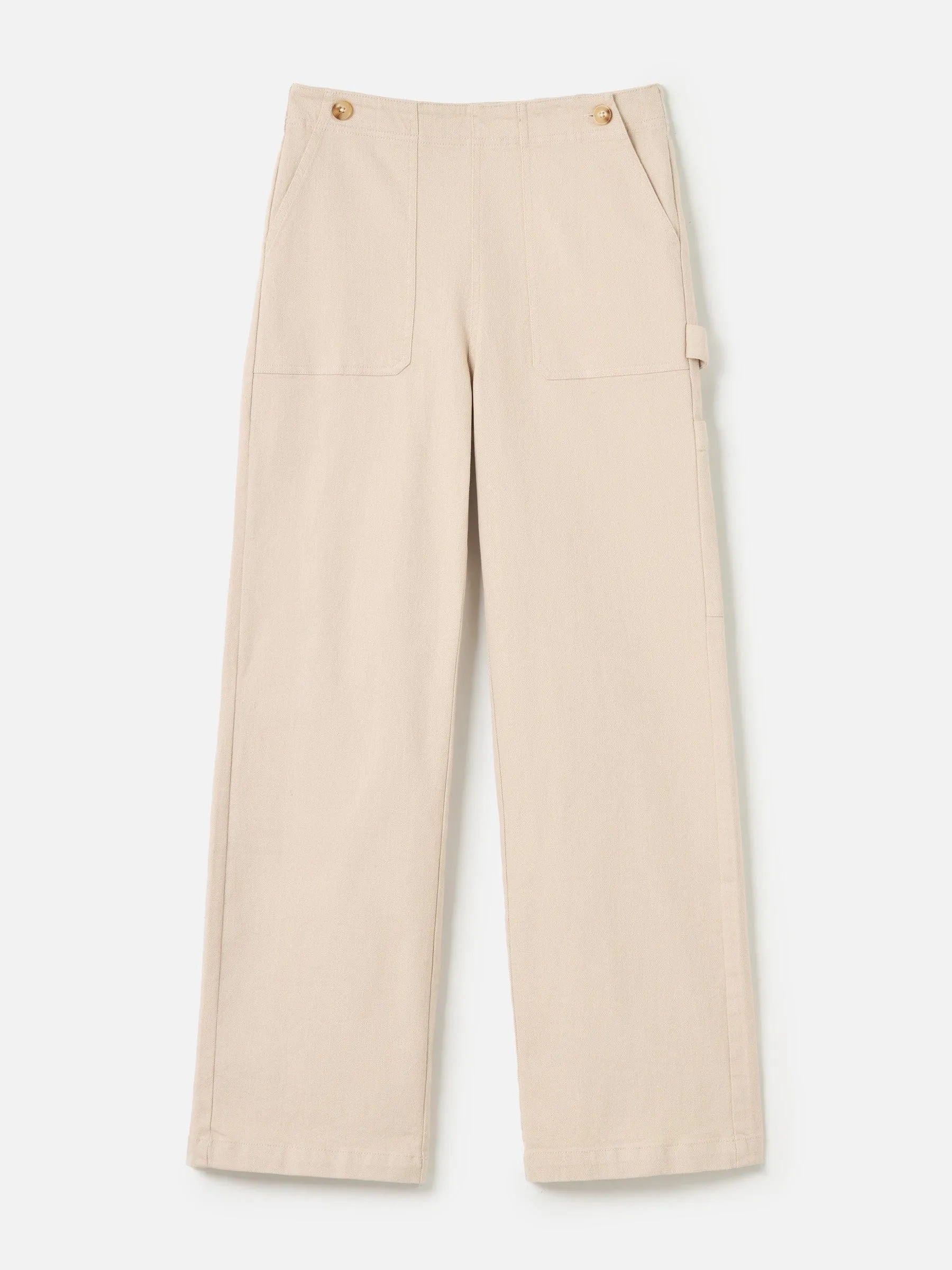 Grazia Flare Carpenter Pant - Pebble