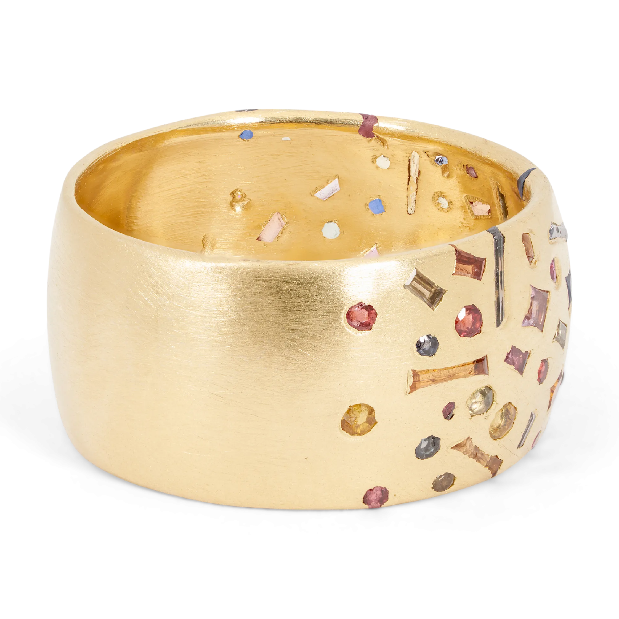 Harlequin Confetti Barrel Ring - Size 10.5 - 11101