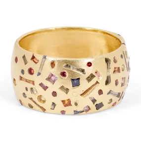 Harlequin Confetti Barrel Ring - Size 10.5 - 11101