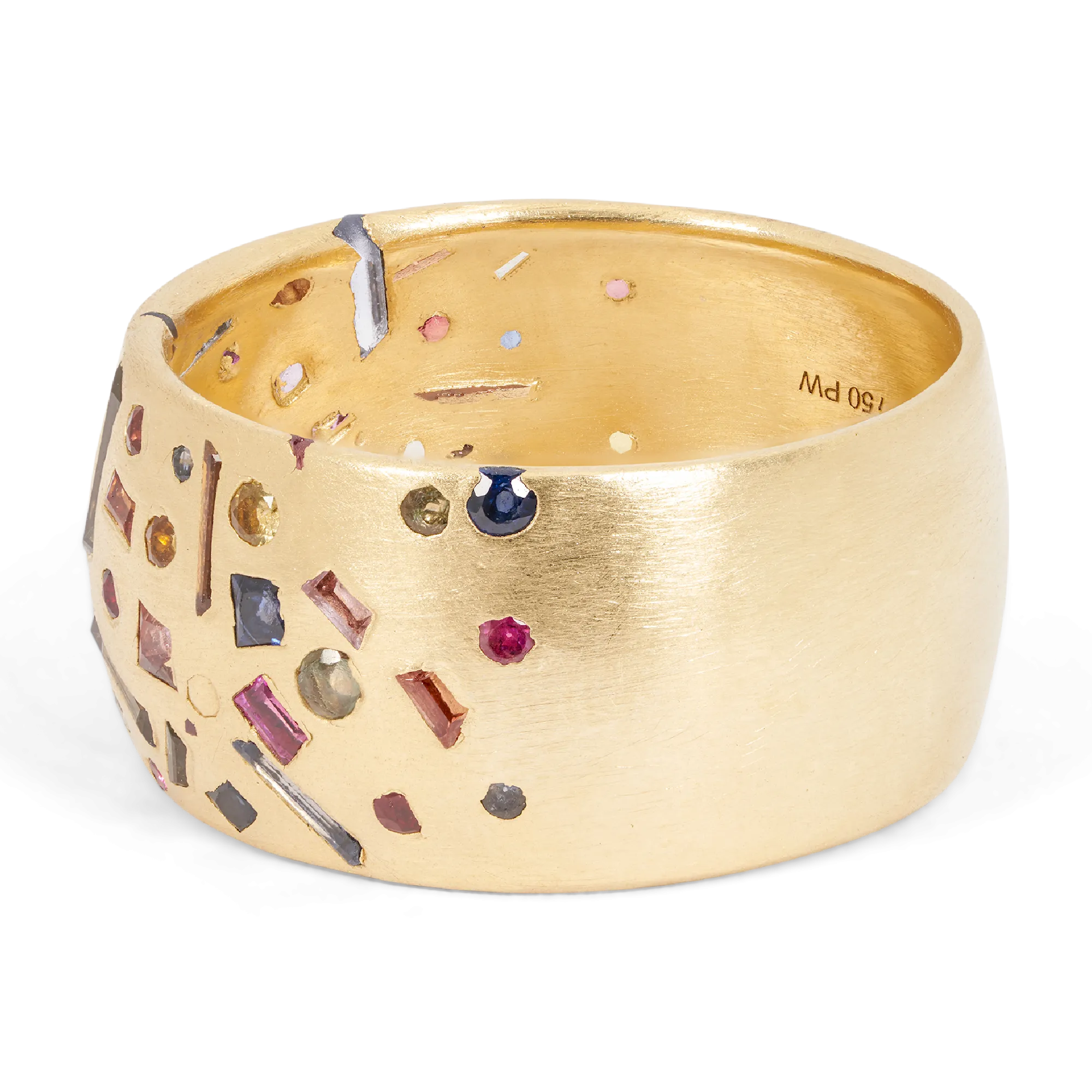 Harlequin Confetti Barrel Ring - Size 10.5 - 11101