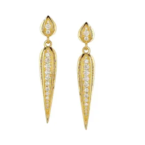 Jardin Love Leaf Diamond Earrings