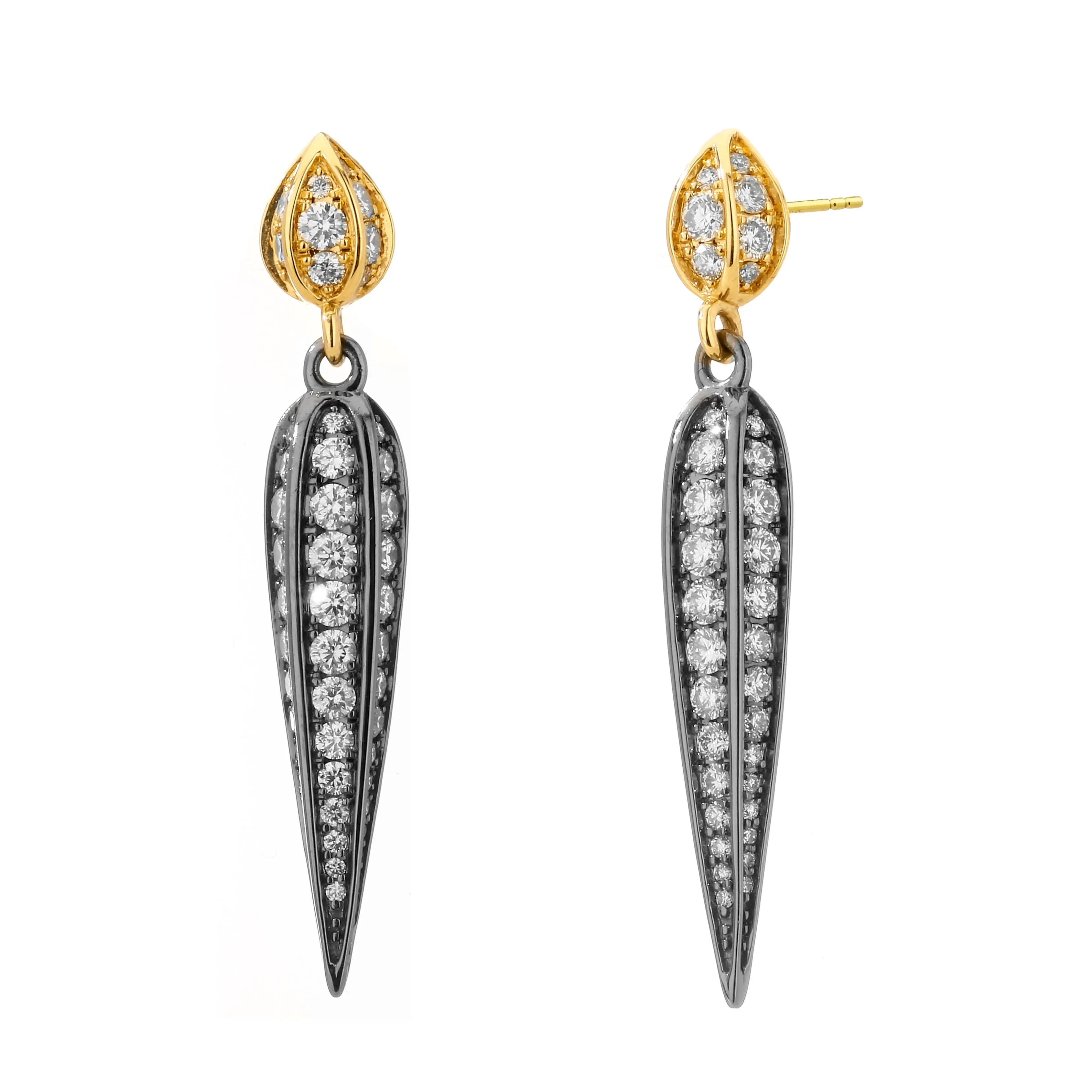 Jardin Love Leaf Diamond Earrings