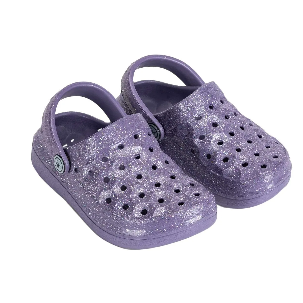 Joybees GS (Grade School) Varsity Clog Glitter Purple