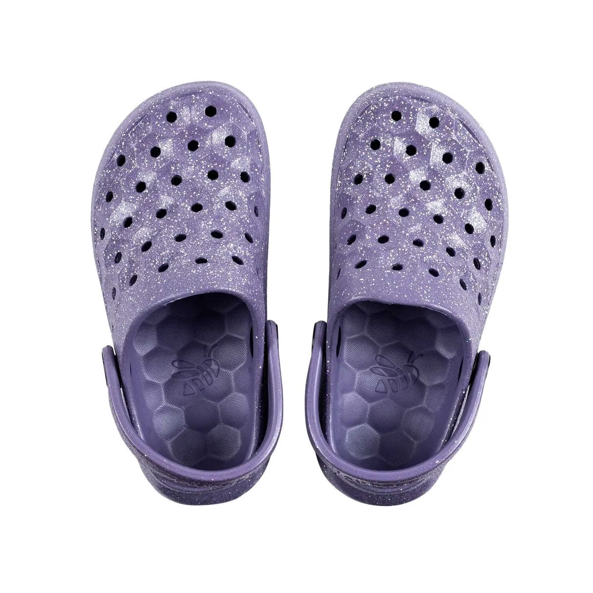 Joybees GS (Grade School) Varsity Clog Glitter Purple